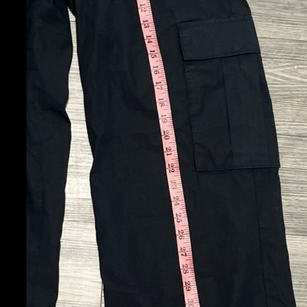 Ed Hardy Black Cargo Pants with Red and Green Accents - Picture 9 of 9
